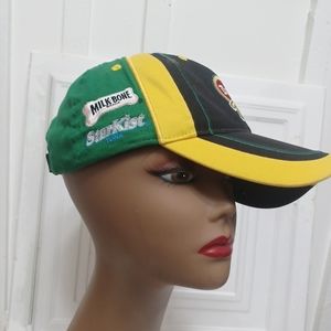 Vintage Del Monte Racing Nascar Hat Multi Sized Yellow Bulldawg marketing 08. Co